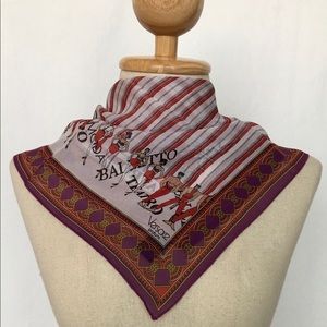 Vintage Versace silk square scarf